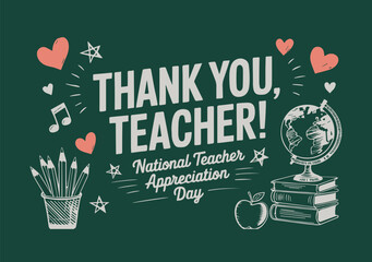 World Teachers Day, 5 october, greeting card concept for social media post, banner, ect
