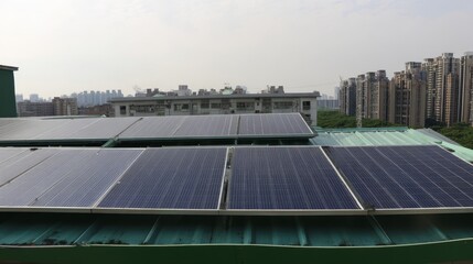 Urban Solar Panels for a New Year's Home Improvement and Clean Energy Campaign, Promoting Renewable Solutions for City Living and Financial Investment
