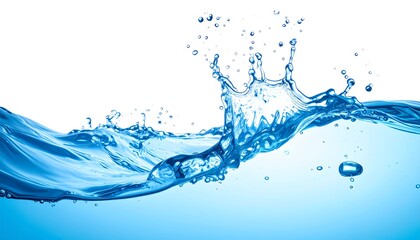 Water splash in motion