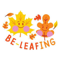 Leaf Vector Illustration. Flat Minimal Design. Editable Illustration for Web, Mobile, Print