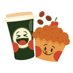 Tea Vector Illustration. Flat Minimal Design. Editable Illustration for Web, Mobile, Print