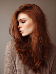 Radiant Auburn Waves – Natural Volume and Effortless Elegance