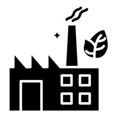 Green Factory Vector Icon