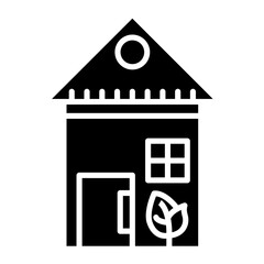 Green House Vector Icon