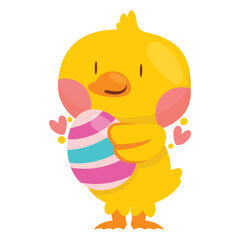 Easter Vector Illustration. Flat Minimal Design. Editable Illustration for Web, Mobile, Print