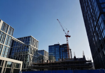 Fototapeta premium Chantier Moderne et Construction Urbaine 