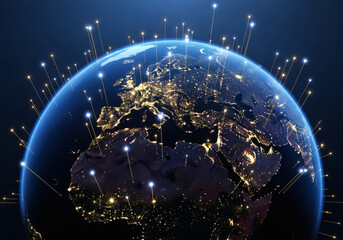 La planète connectée et transformation mondiale