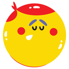 Yawn Vector Illustration. Flat Minimal Design. Editable Illustration for Web, Mobile, Print