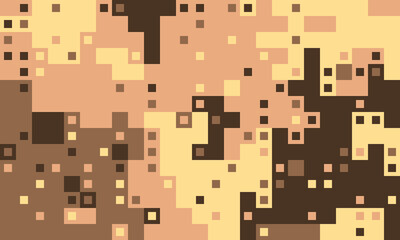 Abstract pixel art background.  Earthy tones create a calming, textured effect, perfect for websites, presentations, or as a design element.