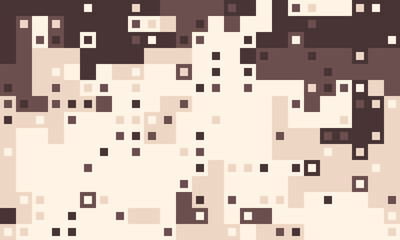 Abstract pixel art background.  Neutral earth tones create a calming, textured effect, perfect for website banners, presentations, or app design.