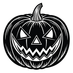 jack o  lantern pumpkin vector icon
