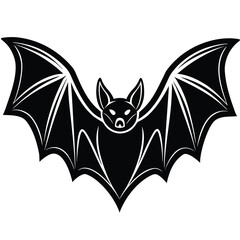 flying bat vector icon