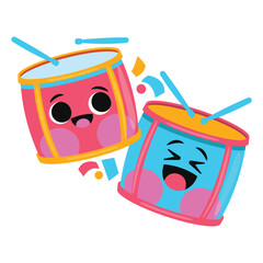 Carnival Vector Illustration. Flat Minimal Design. Editable Illustration for Web, Mobile, Print