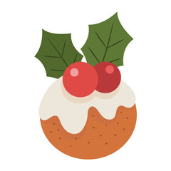 Cookie Vector Illustration. Flat Minimal Design. Editable Illustration for Web, Mobile, Print