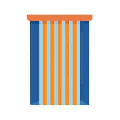 Curtain Mockup with Simple Vertical Line Patterns  