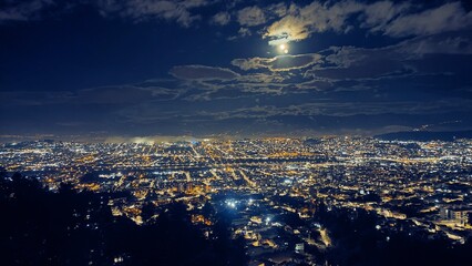 ecuador quito city skyline