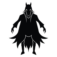 headless horseman vector icon