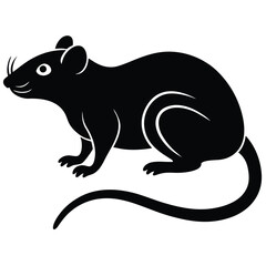 rat or mouse vector icon