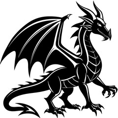 Fototapeta premium black dragon tattoo