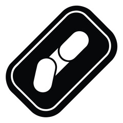 tablet in blister pack   one pill in transparent b