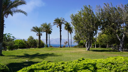 Widok na morze w regionie Antalya w Turcji