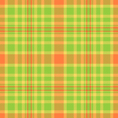 Woman seamless textile texture, american fabric vector tartan. Spanish background check pattern plaid in green and yellow colors.