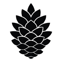 pinecone vector icon