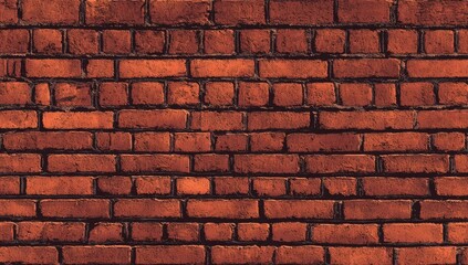 Obraz premium Rustic brick wall, warm tones