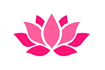 Obraz premium Pink lotus flower design.