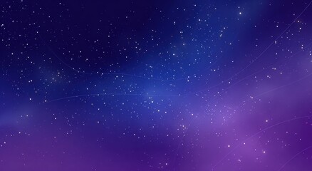 Night sky stars background purple and blue gradient space cosmic Vector illustration for design