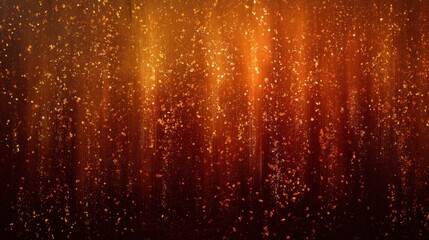 Abstract golden particles background with bokeh effect and light streaks Festive holiday backdrop Vector illustration for design projects