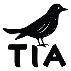 watercolor style vector tia bird   soft gradient f