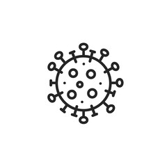 Obraz premium A simplistic illustration of the coronavirus cell 