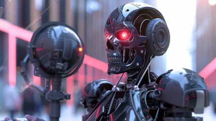 Fototapeta premium The intersection of justice, ai ethics, and compliance shaping future standards and policies