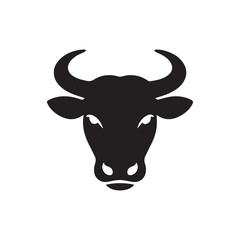 Vector Illustration of Ox Head – Strong Bull Animal Symbol