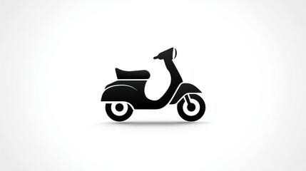 Obraz premium Silhouette scooter graphic design
