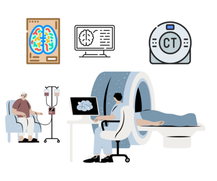 vector illustration of hospital room
