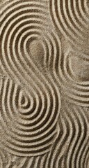 Sand, swirls, beach, zen garden, pattern, texture, background, design, tranquility, meditation