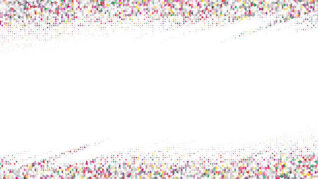 Colorful confetti halftone border abstract party celebration background for posters flyers invitations and digital artwork use