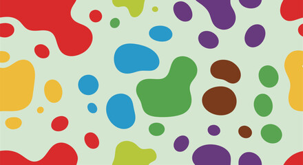 seamless pattern with colorful splashes