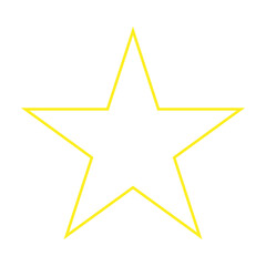 Star Icon. Golden Star Symbol, Yellow Stars