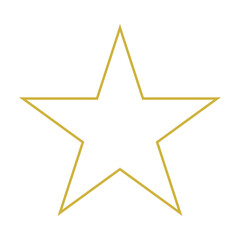 Obraz premium Star Symbol. Golden Star Icon