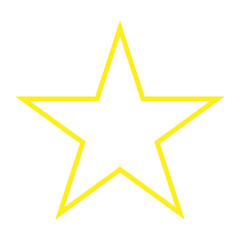 Star Icon. Golden Star Symbol, Yellow Stars