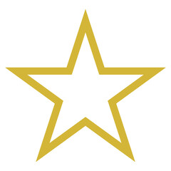 Obraz premium Star Symbol. Golden Star Icon