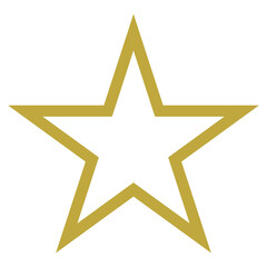 Obraz premium Star Symbol. Golden Star Icon