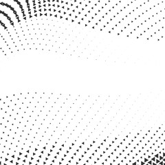 Minimal dotted halftone wave abstract monochrome retro background texture for posters flyers comics and digital design use
