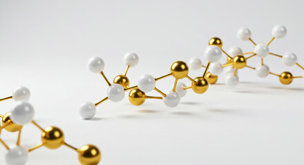 Cosmetic molecular beauty concept with active ingredients for skincare