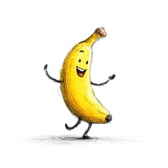 Happy banana illustration