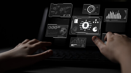 Big data visualization dashboard showing analytics, insights, and performance. Data supports decisions, data reveals trends, data powers analytics, and transforms strategy. Latch