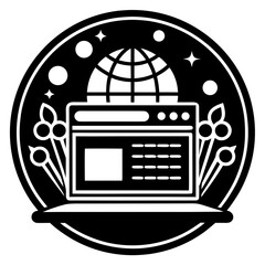 retro radio icon